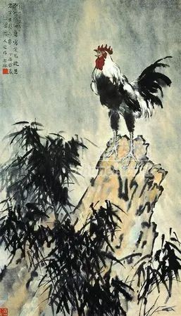 风雨如晦，鸡鸣不已 徐悲鸿